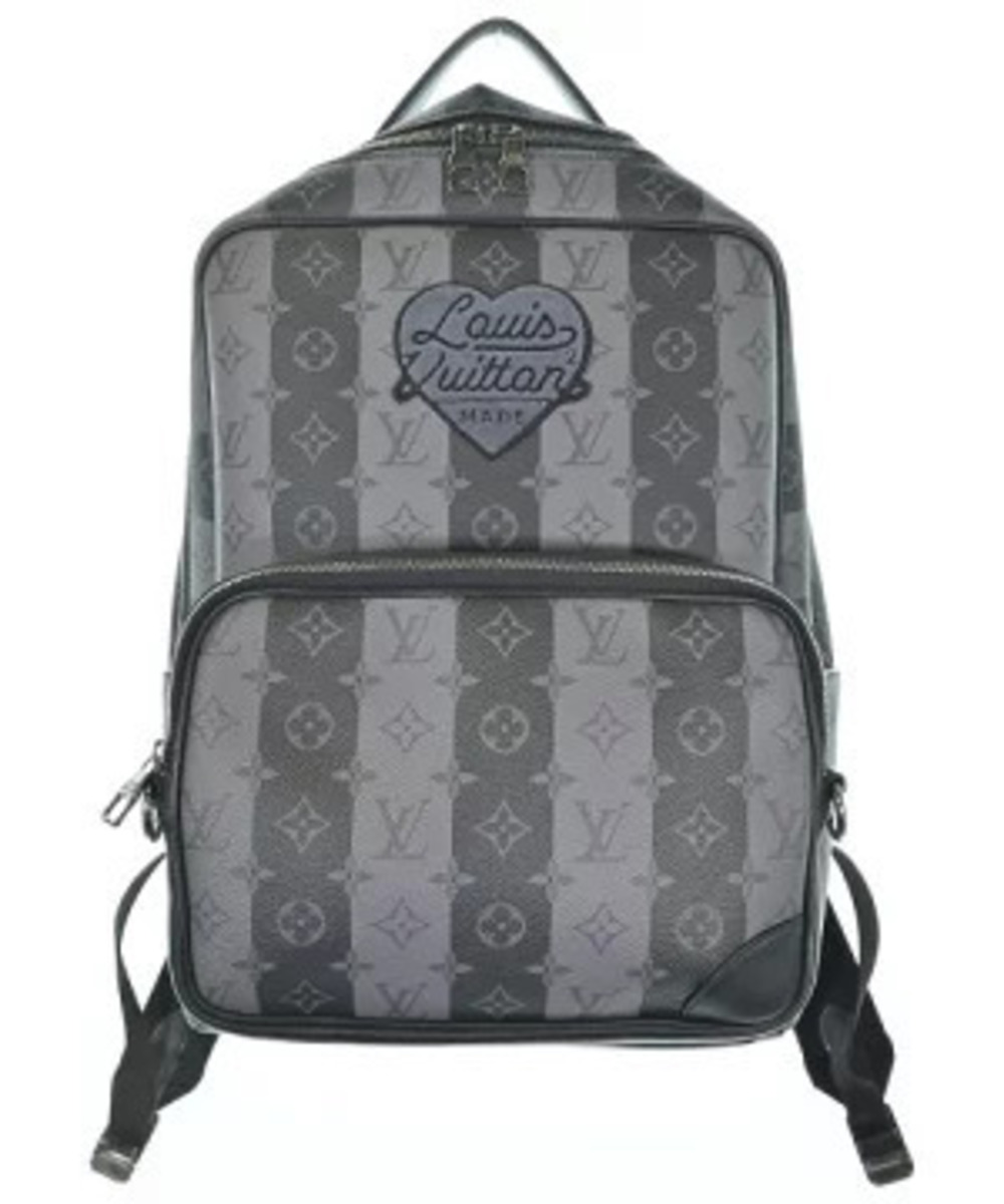 Louis Vuitton Backpack Gray Black All over